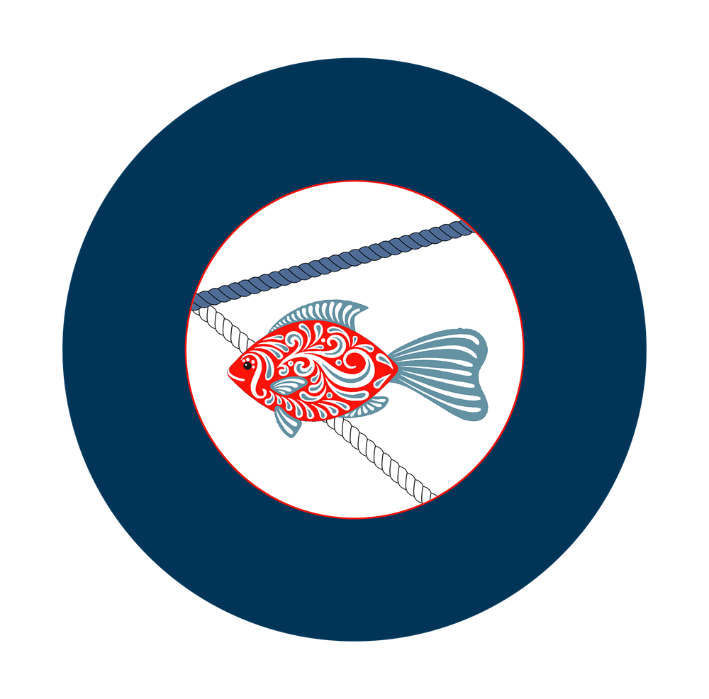 Balık Desenli Dikişsiz 3'lü Supla Kumaşı