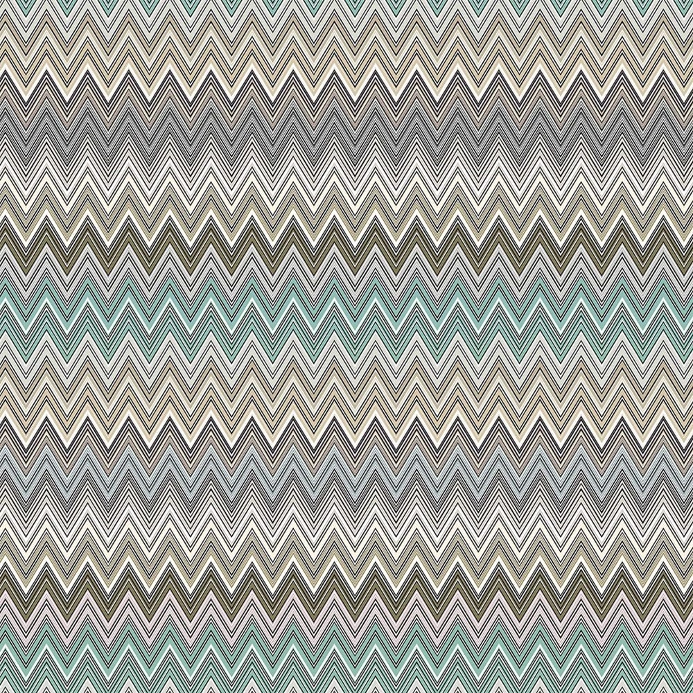 Bej Renk Geçişli Zigzag Dijital Baskılı Kumaş