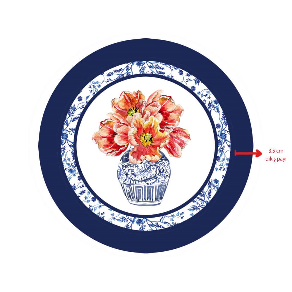 Blue Blanc Supla Pano Baskı