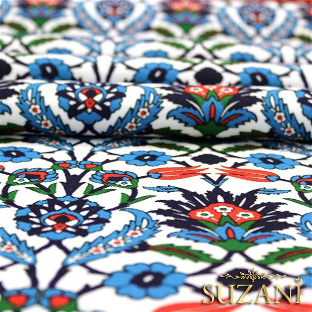 Çini - 01 Desenli Kumaş