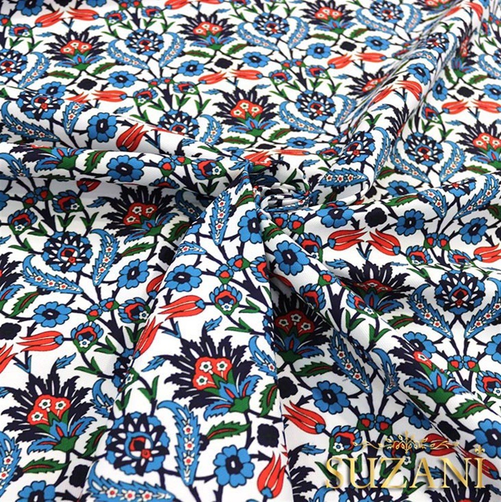 Çini - 01 Desenli Kumaş