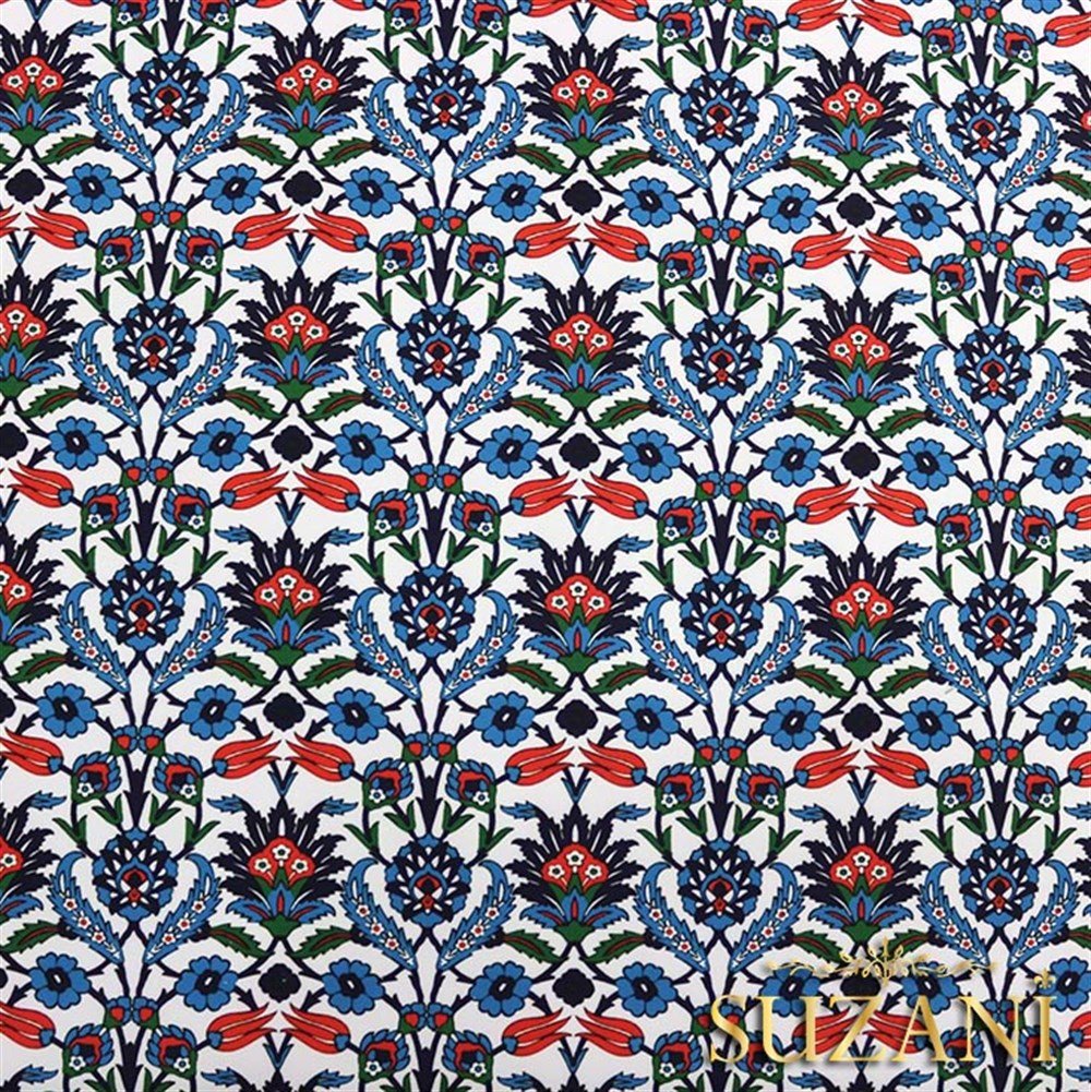 Çini - 01 Desenli Kumaş