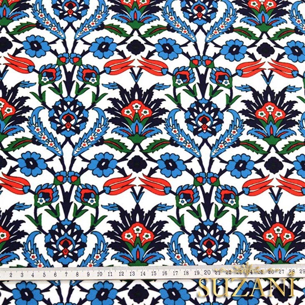 Çini - 01 Desenli Kumaş