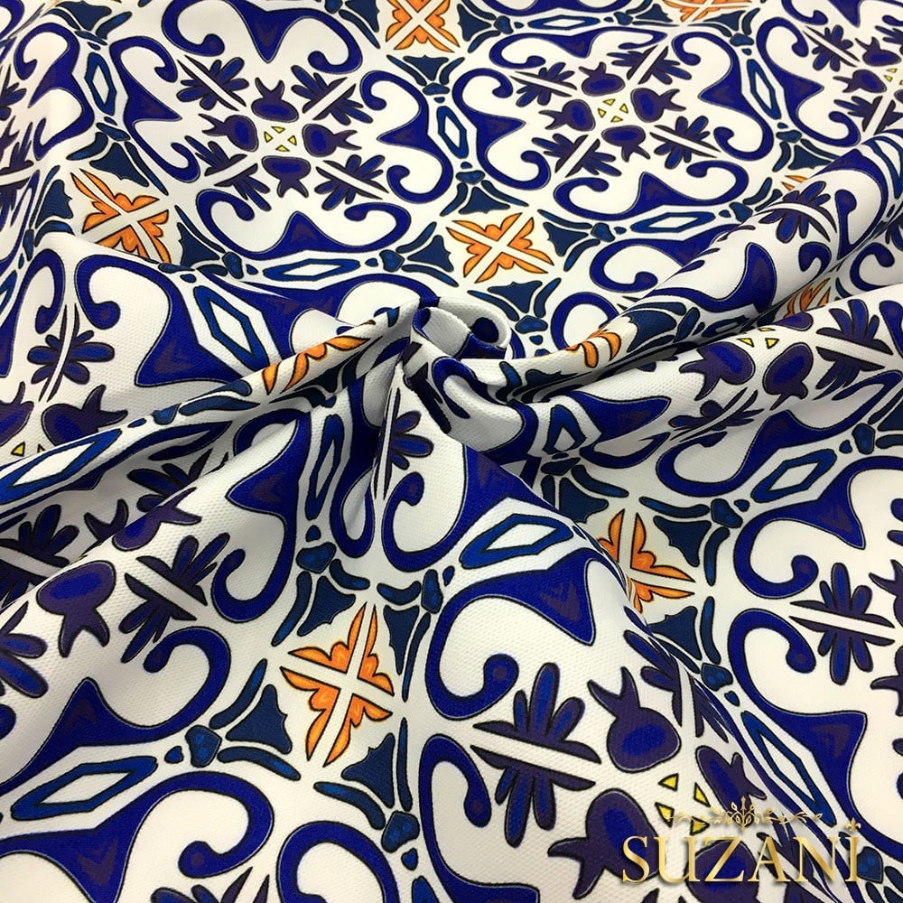 Çini - 03 Desenli Kumaş