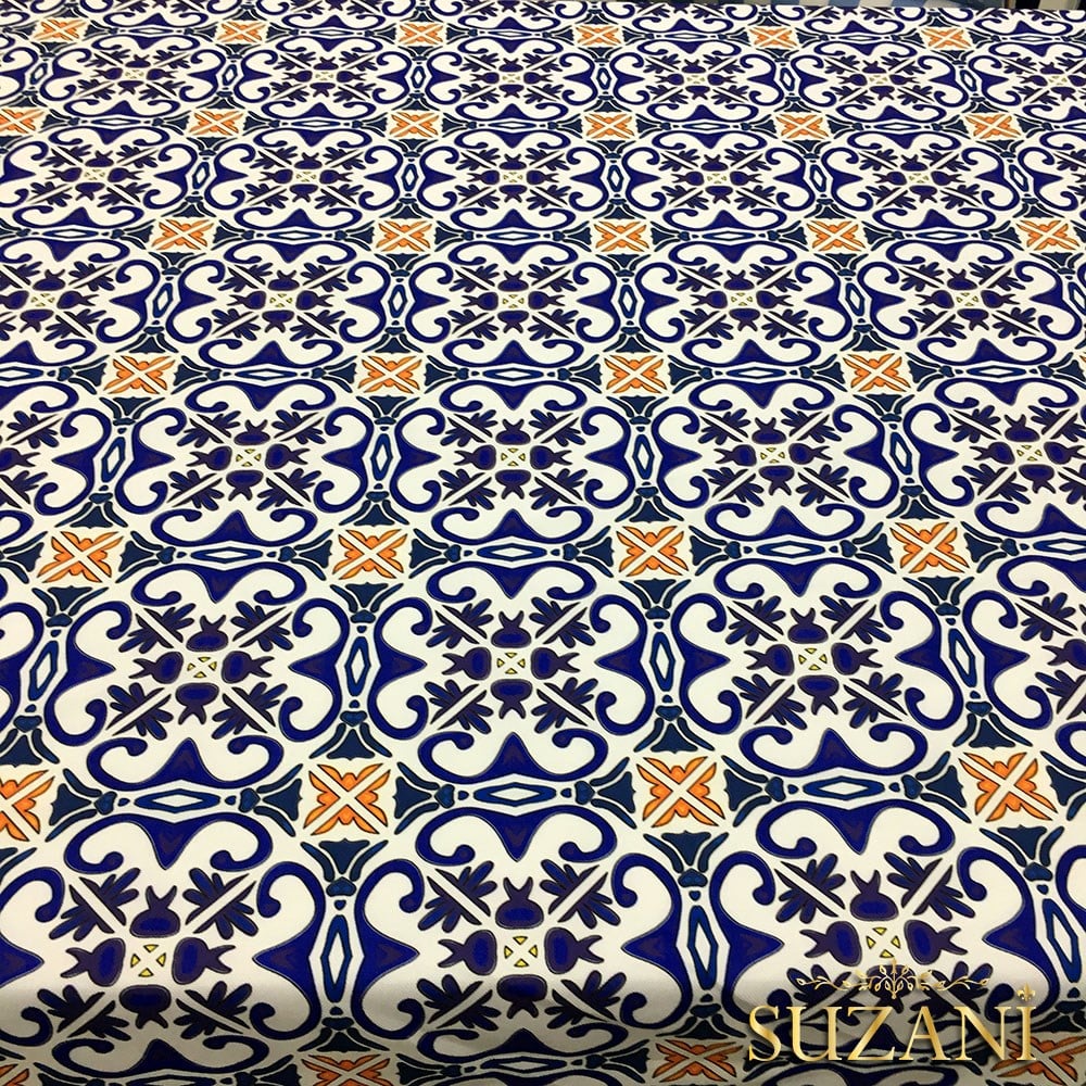 Çini - 03 Desenli Kumaş