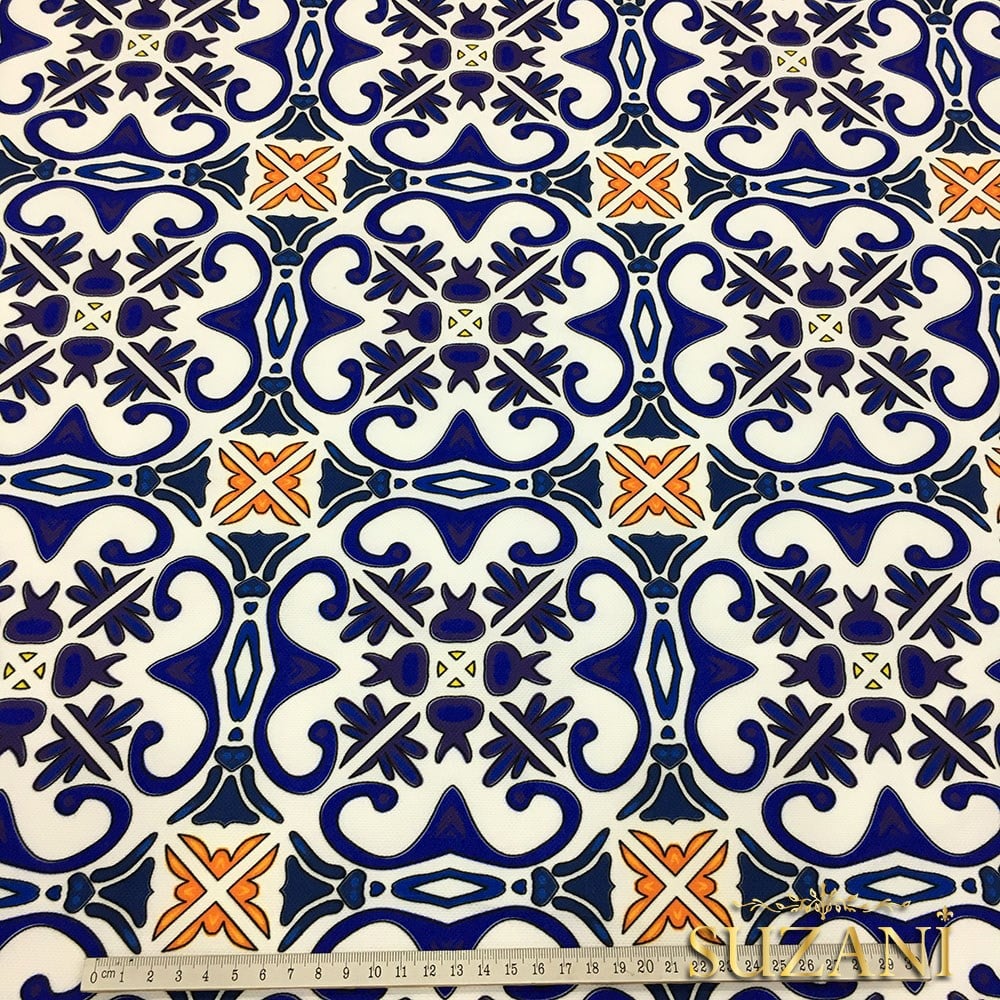 Çini - 03 Desenli Kumaş