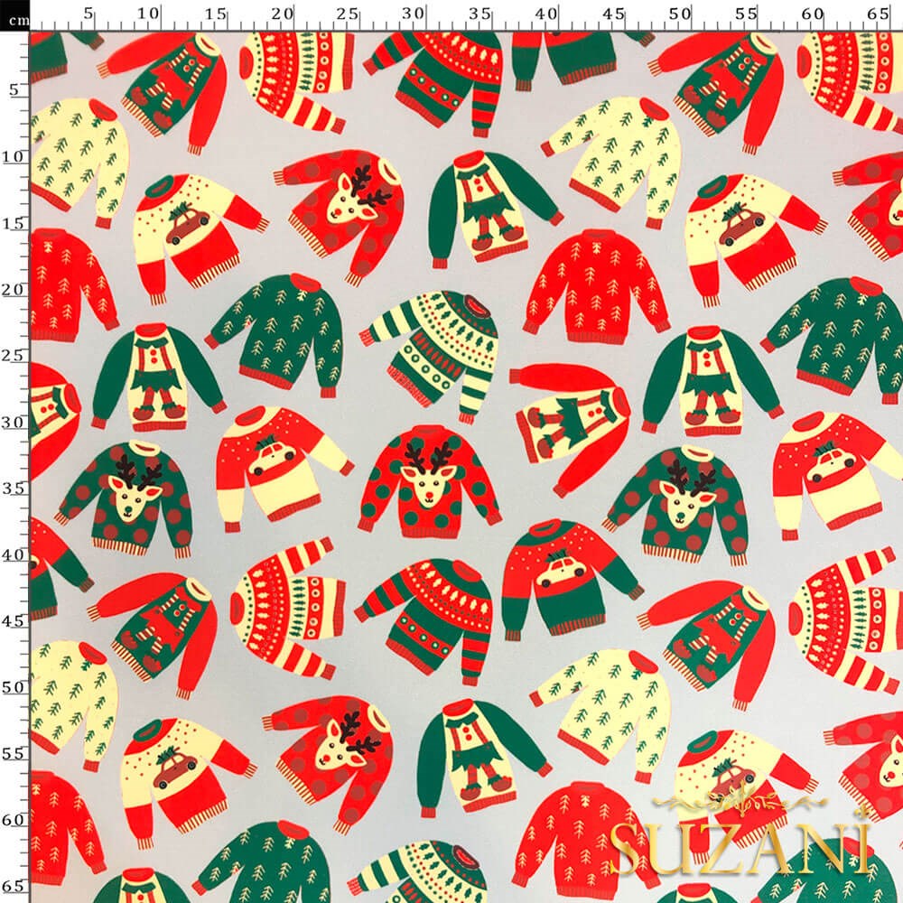 Çocuk Kazak Desenli Dijital Baskılı Kumaş