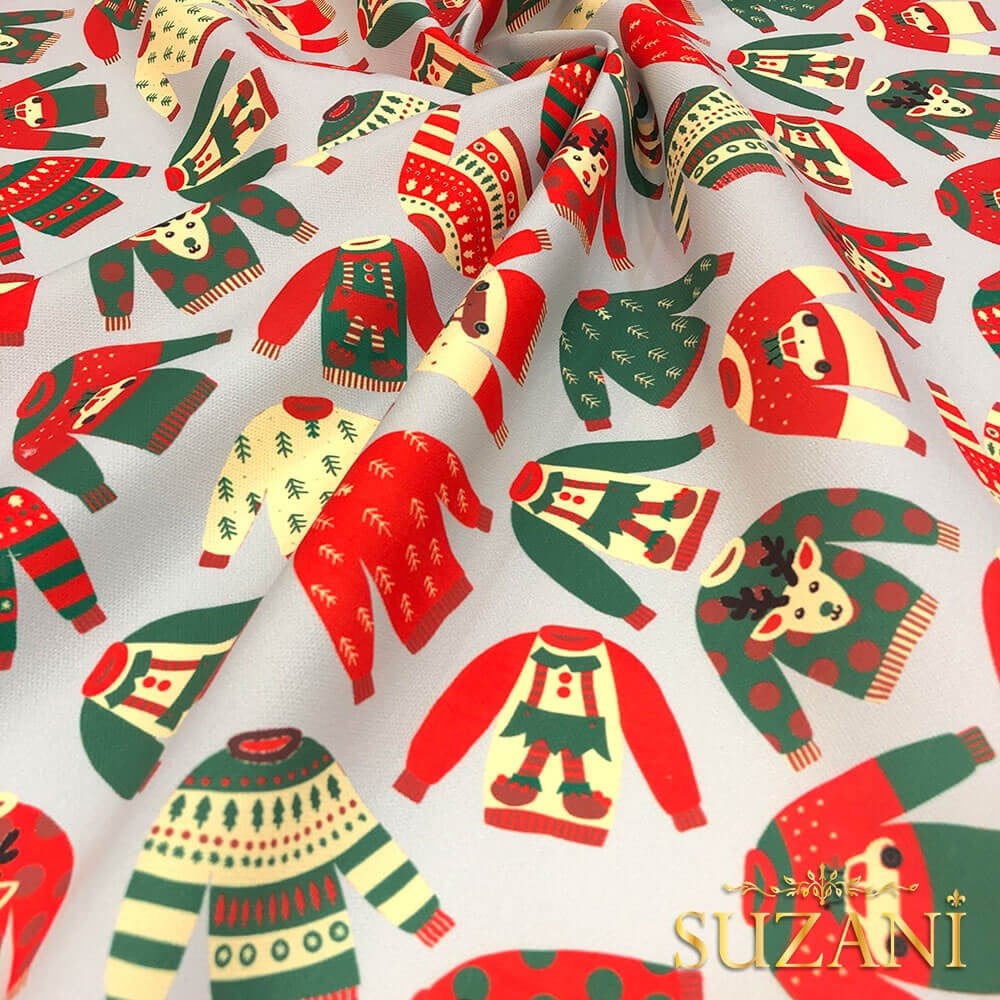 Çocuk Kazak Desenli Dijital Baskılı Kumaş