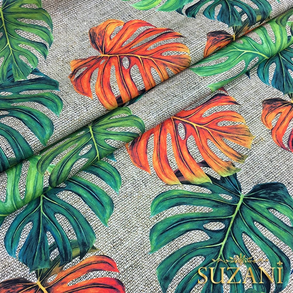 Çuval Zemin Turuncu Devetabani Kumaş