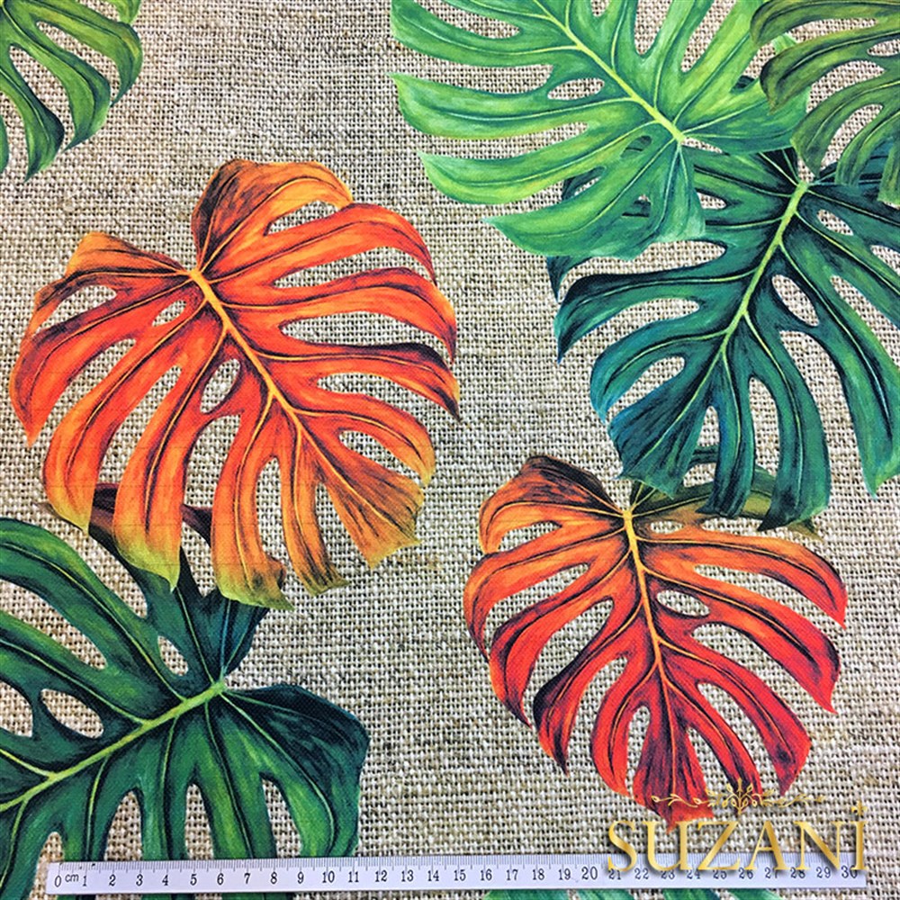 Çuval Zemin Turuncu Devetabani Kumaş