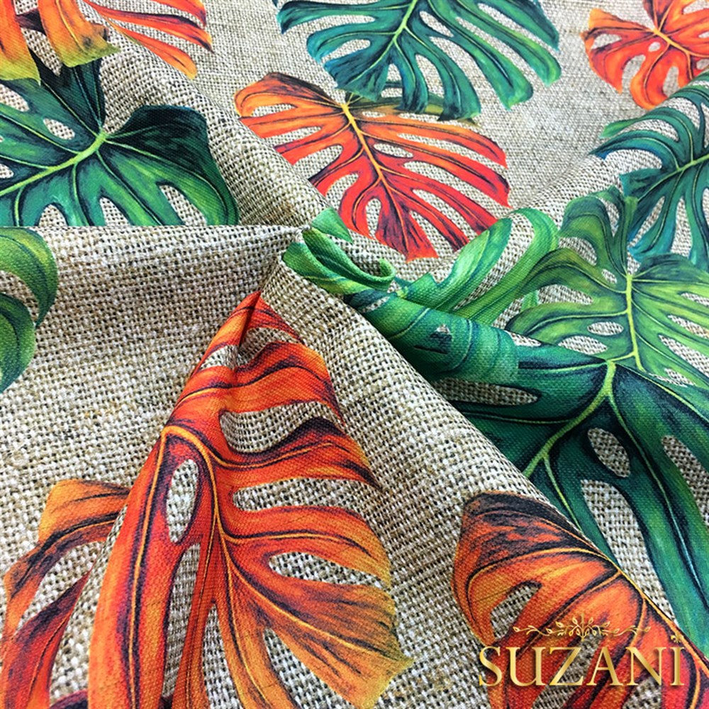 Çuval Zemin Turuncu Devetabani Kumaş