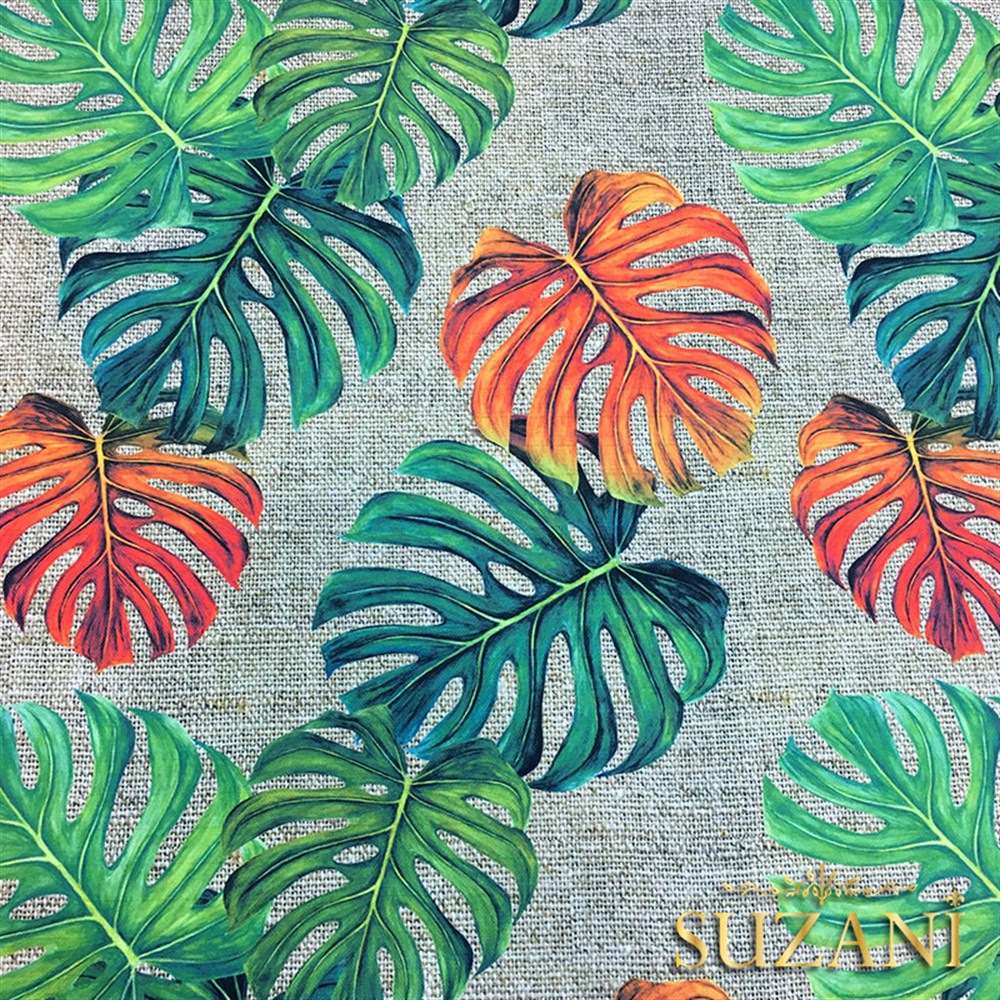 Çuval Zemin Turuncu Devetabani Kumaş