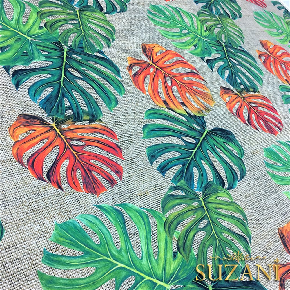 Çuval Zemin Turuncu Devetabani Kumaş