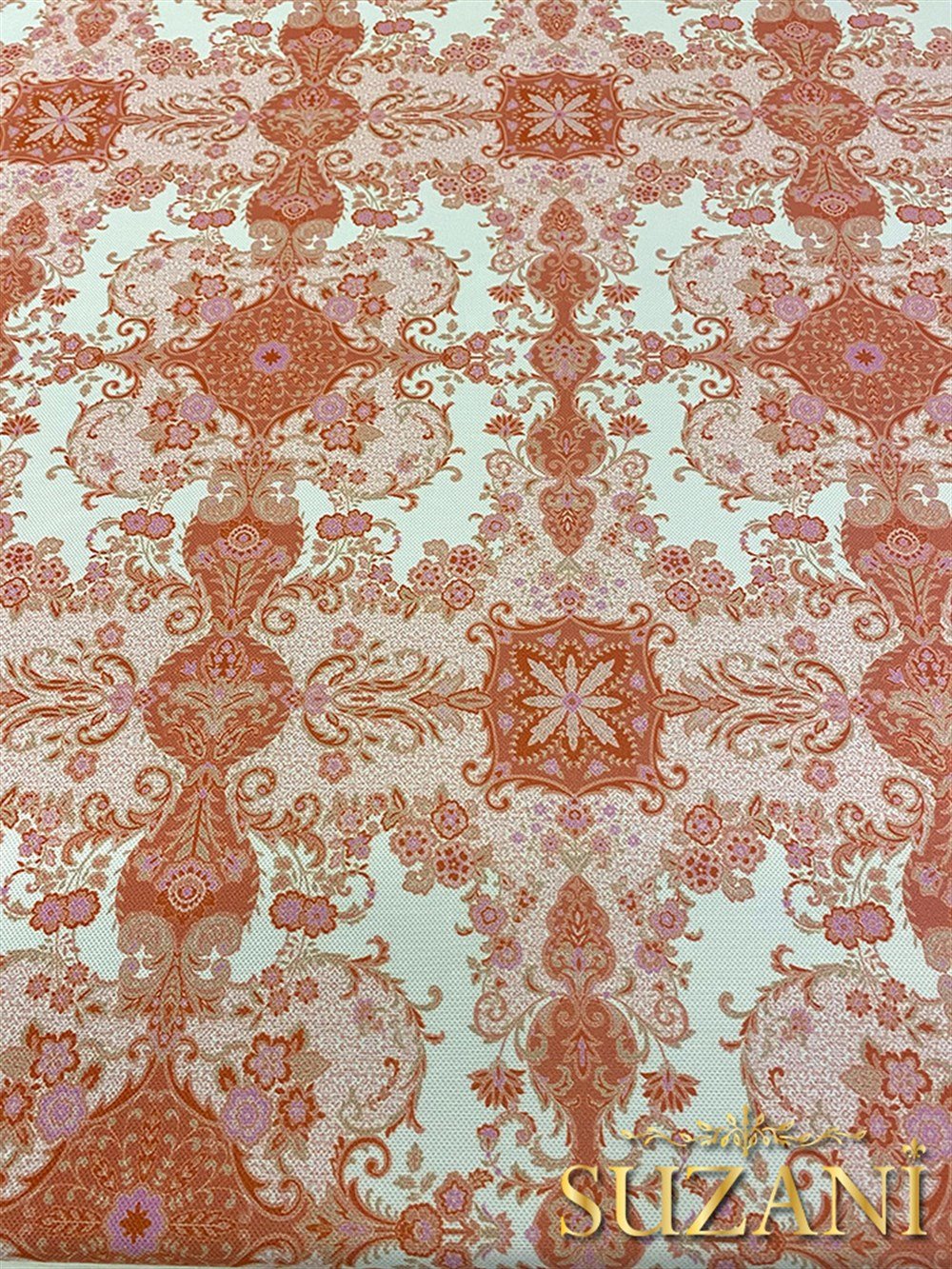 Dantel Motifi Desenli Dijital Baskılı Kumaş