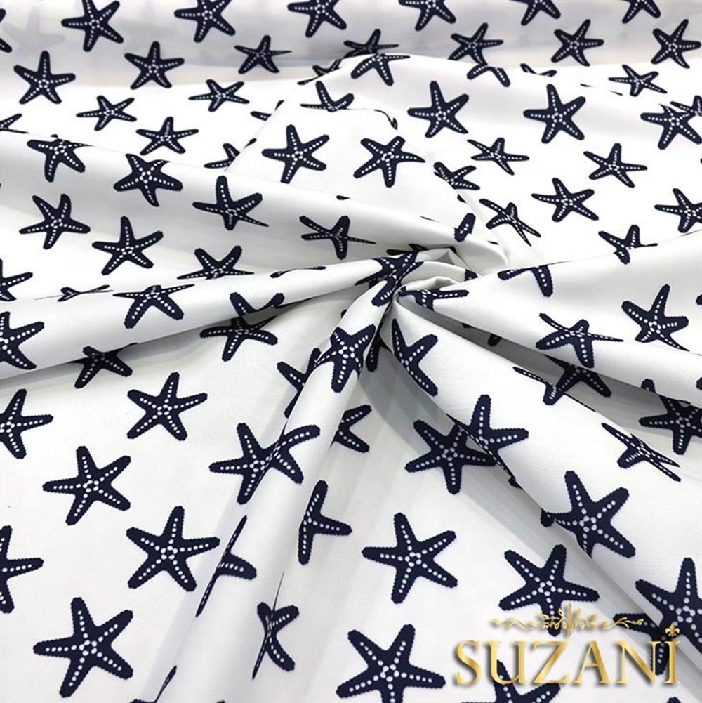 Deniz Yıldızı Desenli Kumaş