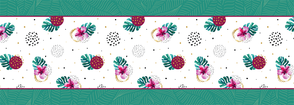 Deve Tabanı Geometrik Desenli Dikişsiz Runner Kumaşı