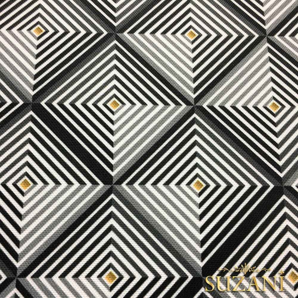 Elegant Karolar Desenli Kumaş