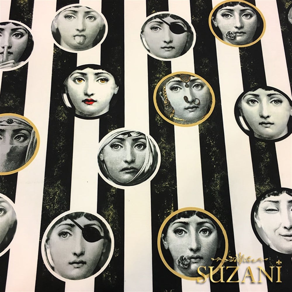 Fornasetti Çizgili Kumaş (Küçük Boy Versiyon)