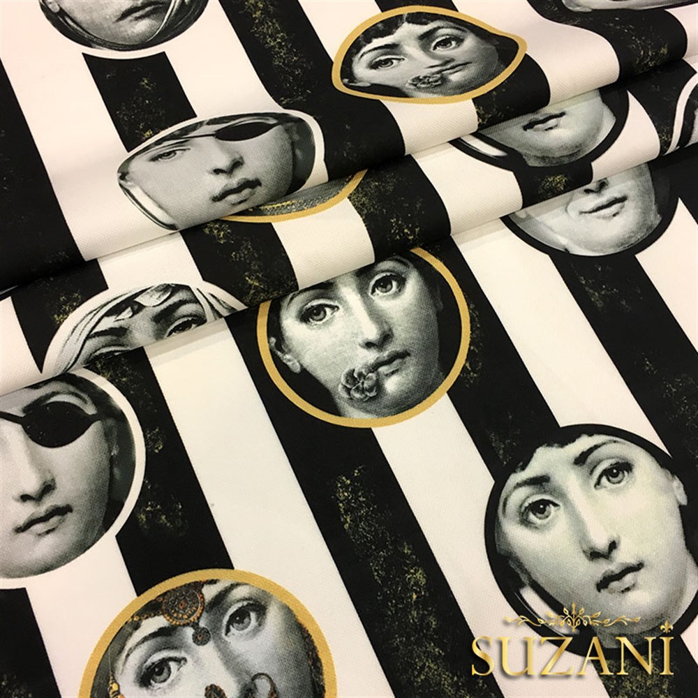 Fornasetti Çizgili Kumaş (Küçük Boy Versiyon)