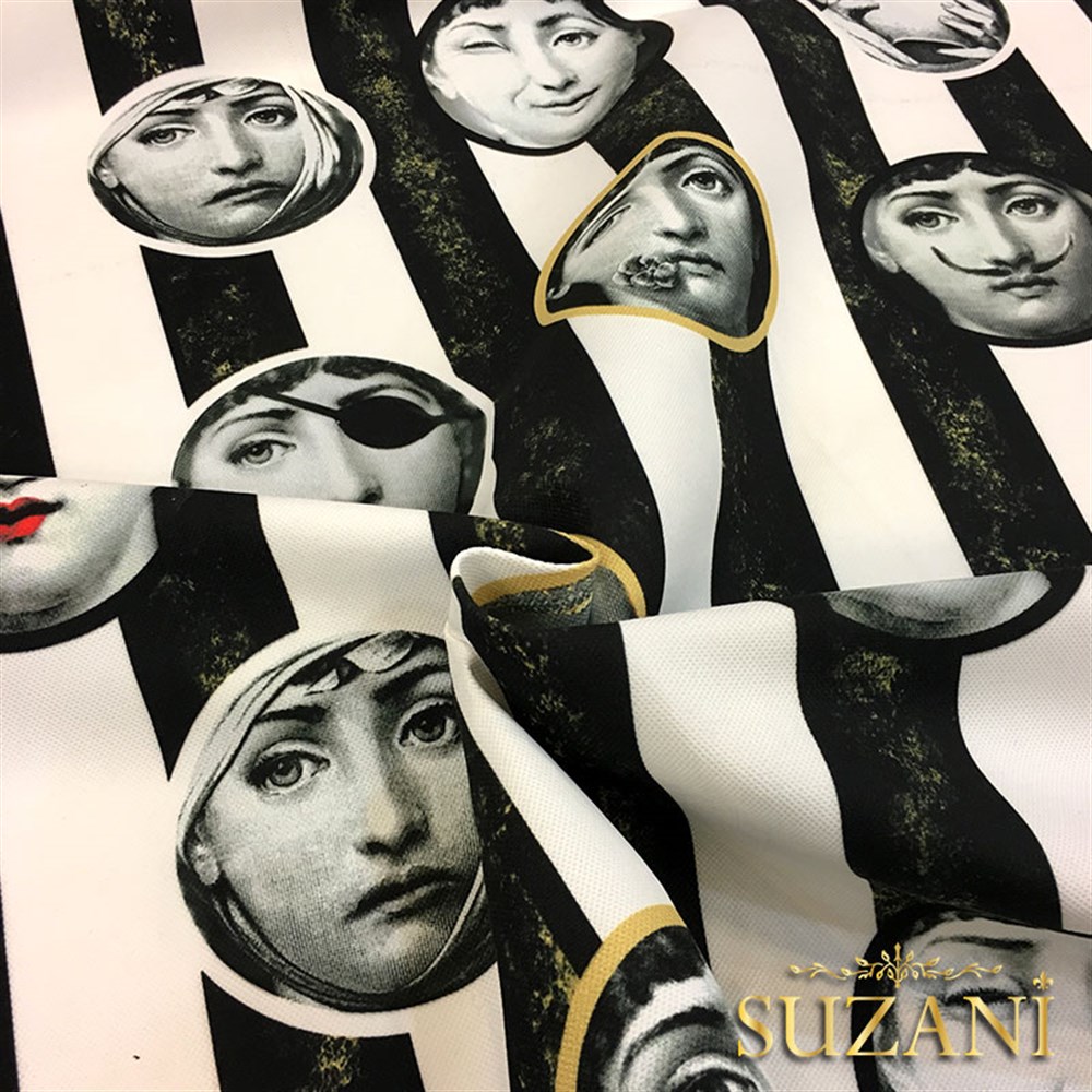 Fornasetti Çizgili Kumaş (Küçük Boy Versiyon)