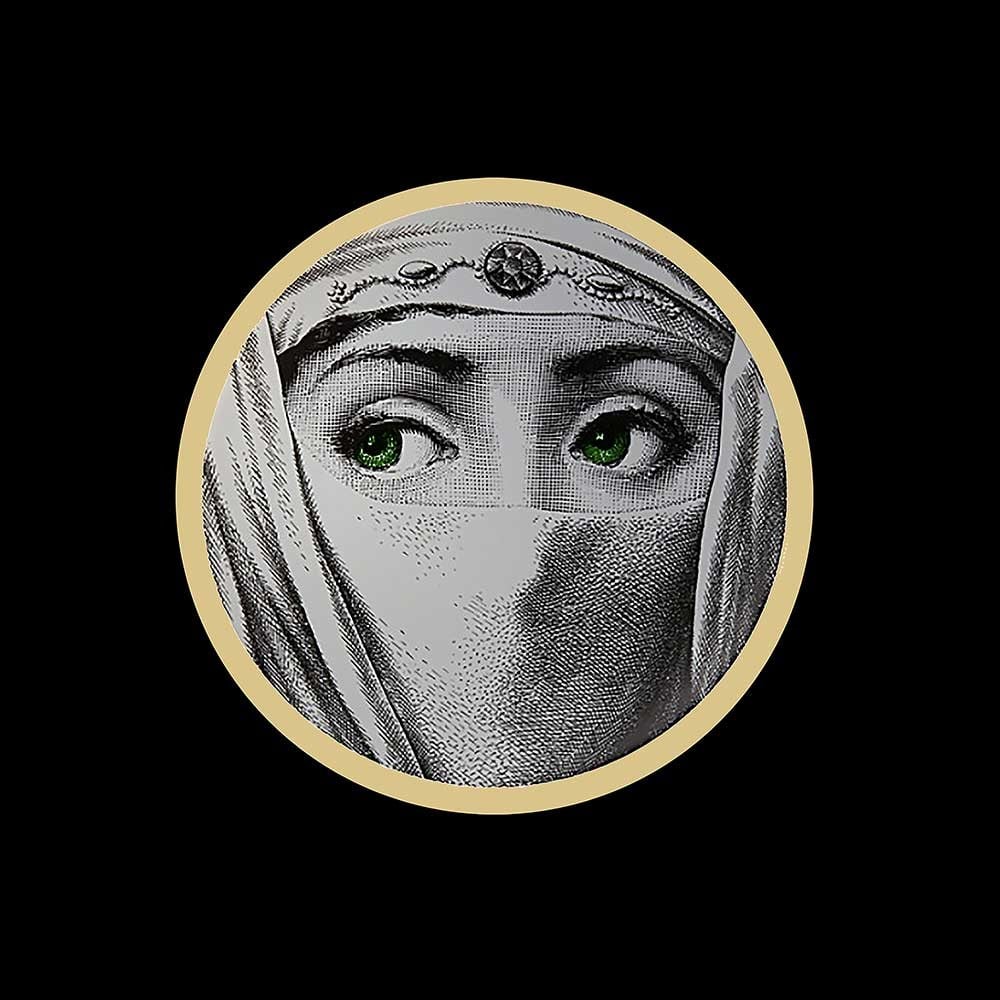 Fornasetti Yüzü 45x45cm Pano Baskılı Kumaş