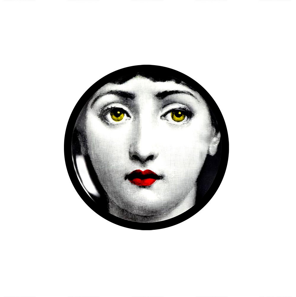 Fornasetti Yüzü 45x45cm Pano Baskılı Kumaş