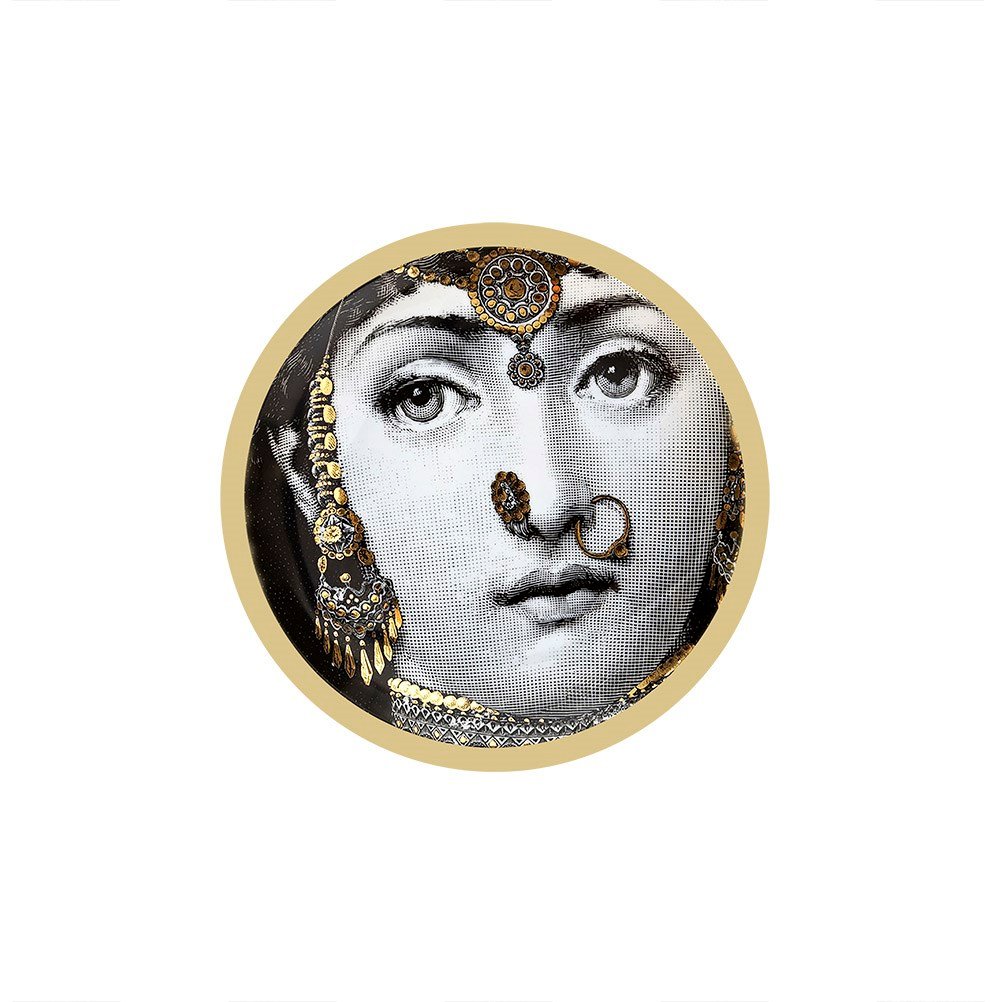 Fornasetti Yüzü 70x70cm Pano Baskılı Kumaş