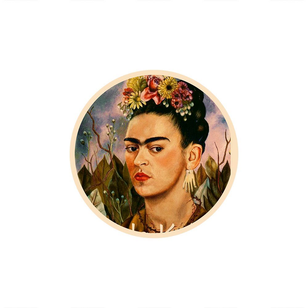 Frida Kahlo 70x70cm Pano Baskılı Kumaş