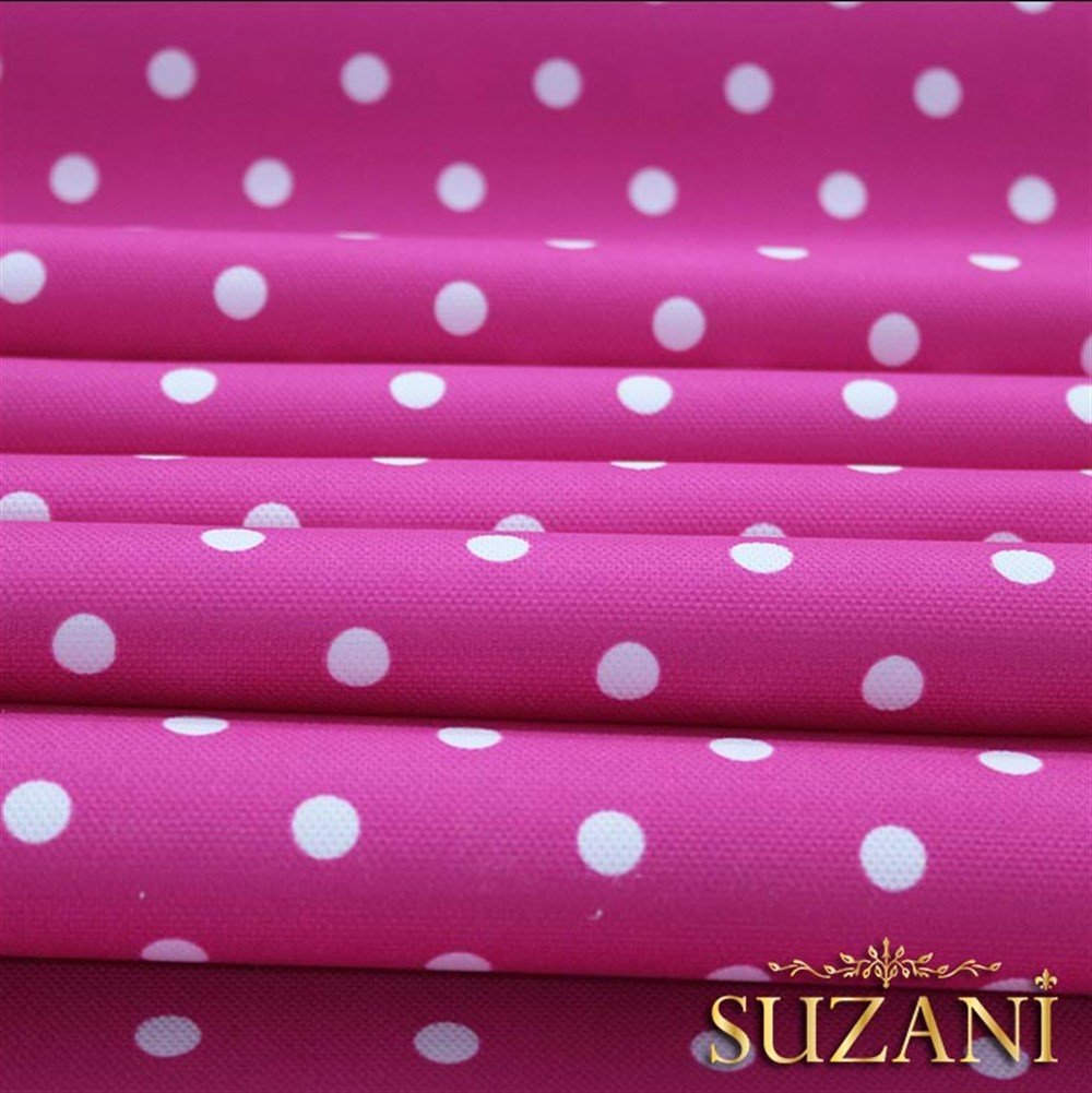 Fuşya Küçük Puanlı Kumaş