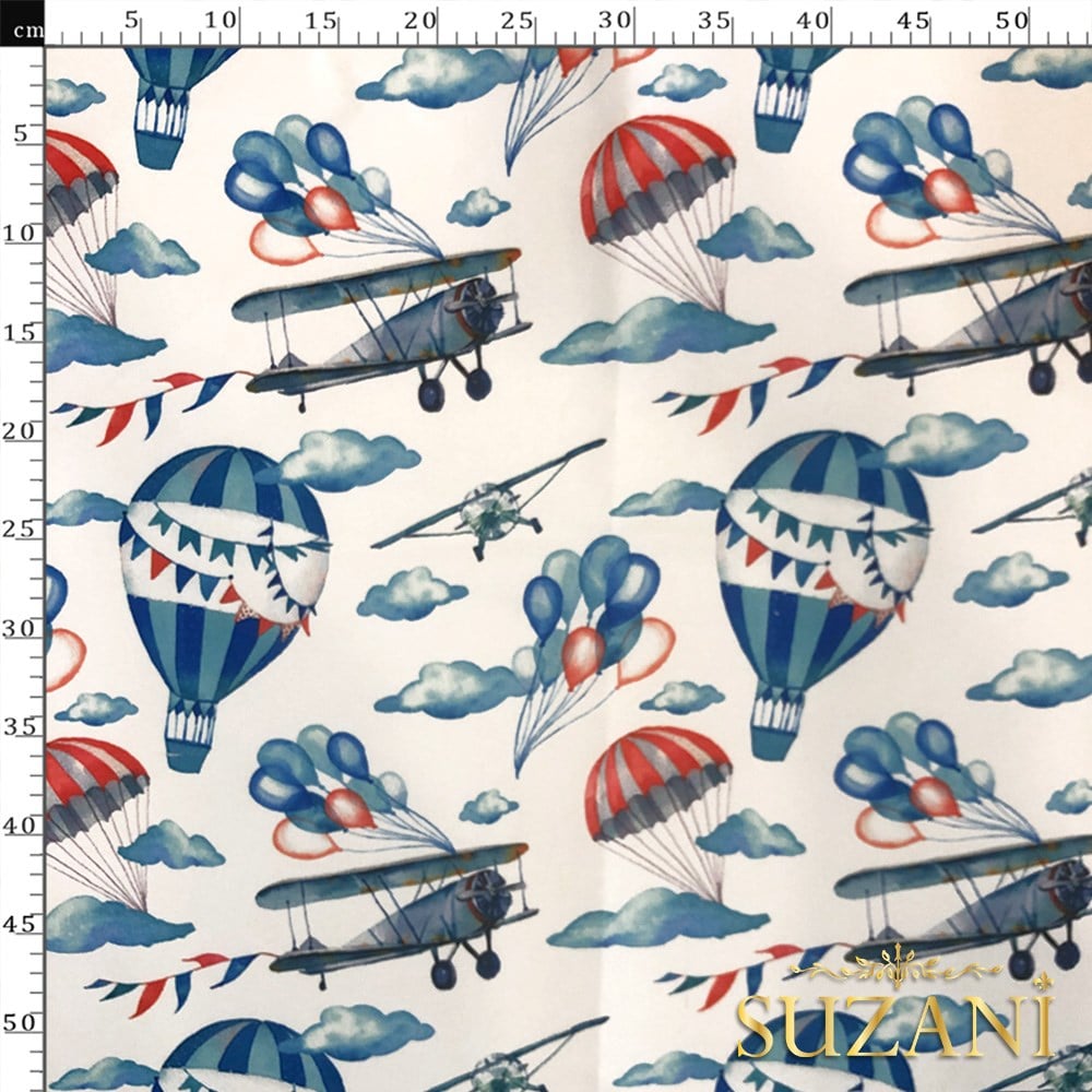 Gökyüzü Desenli Dijital Baskılı Kumaş