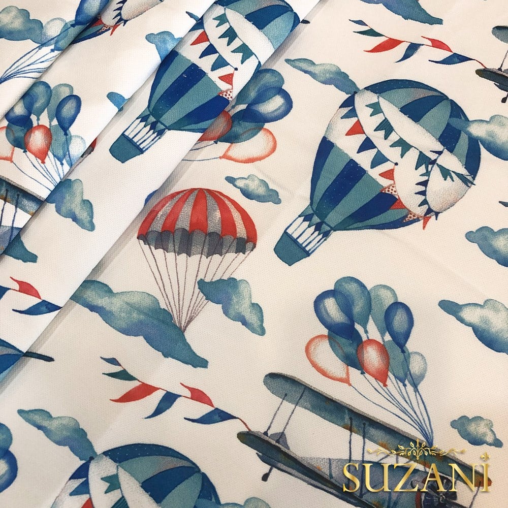 Gökyüzü Desenli Dijital Baskılı Kumaş