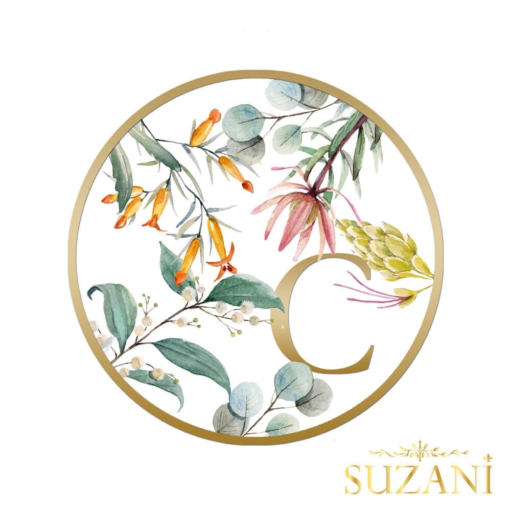 Gold Rengi Harfli Supla Kumaşı-C