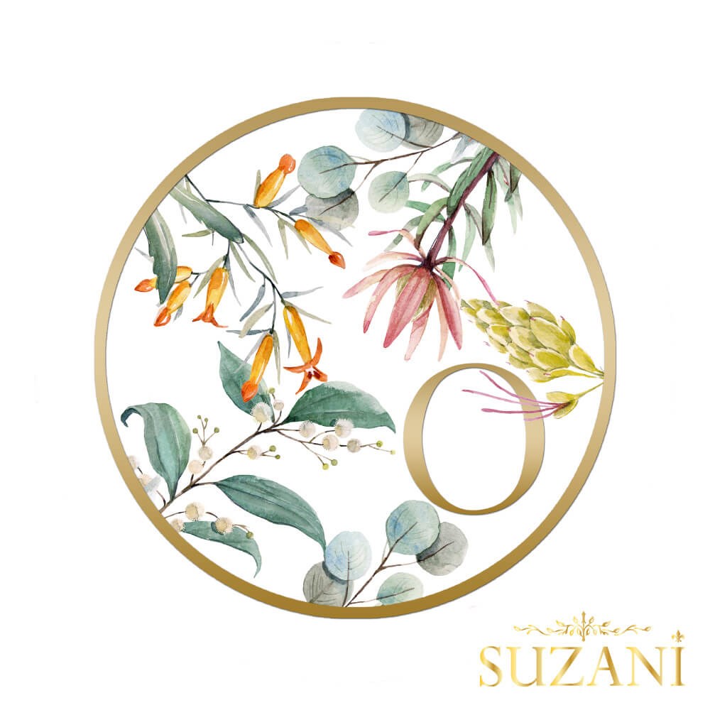 Gold Rengi Harfli Supla Kumaşı-O