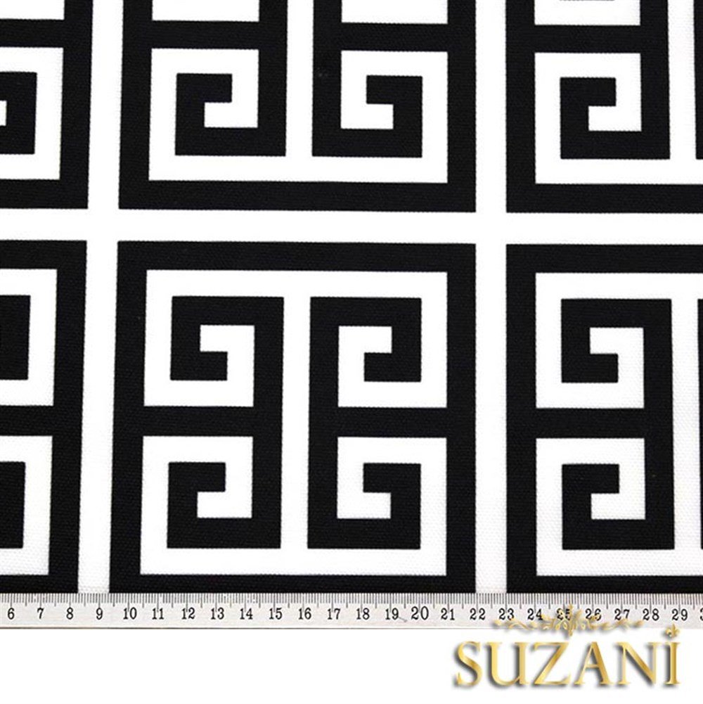 Greek Key Desenli Kumaş