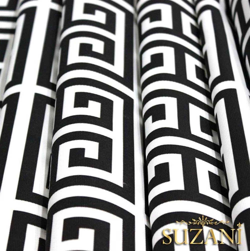 Greek Key Desenli Kumaş