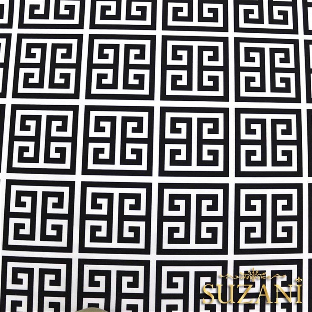 Greek Key Desenli Kumaş