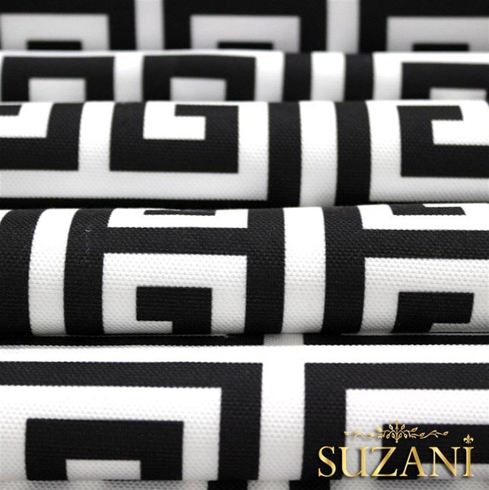 Greek Key Desenli Kumaş