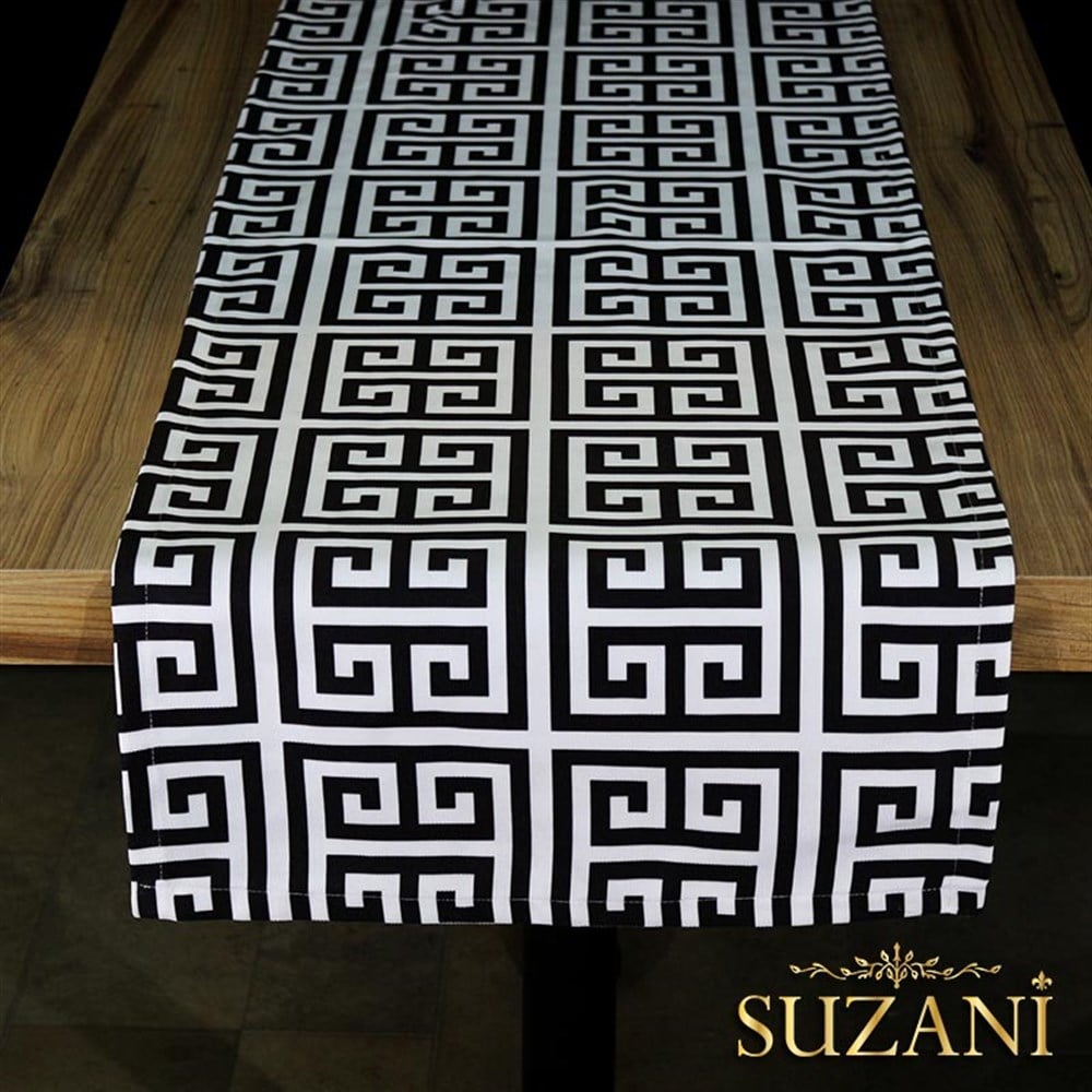 Greek Key Desenli Runner