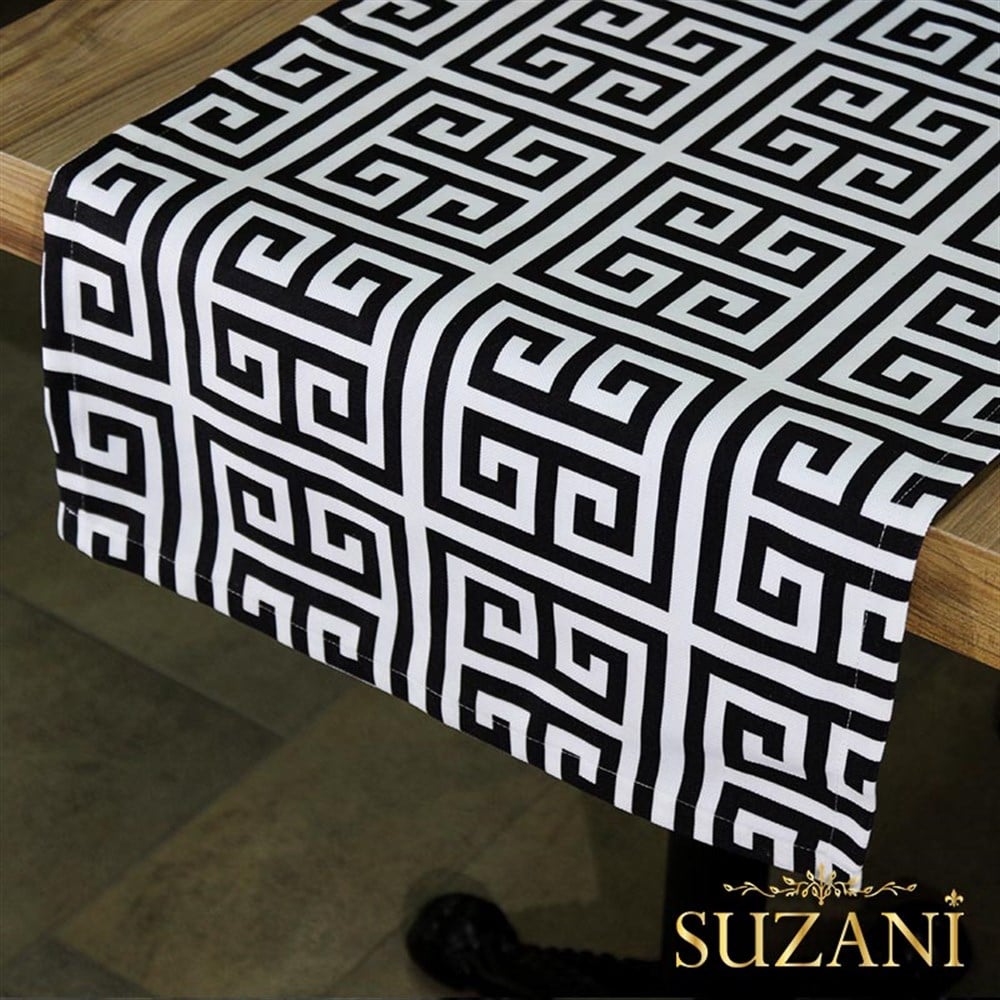 Greek Key Desenli Runner