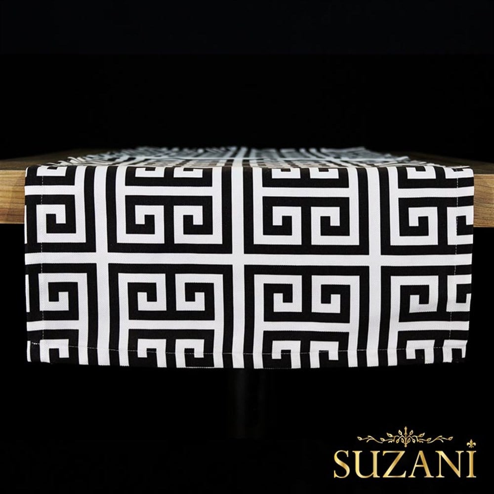 Greek Key Desenli Runner