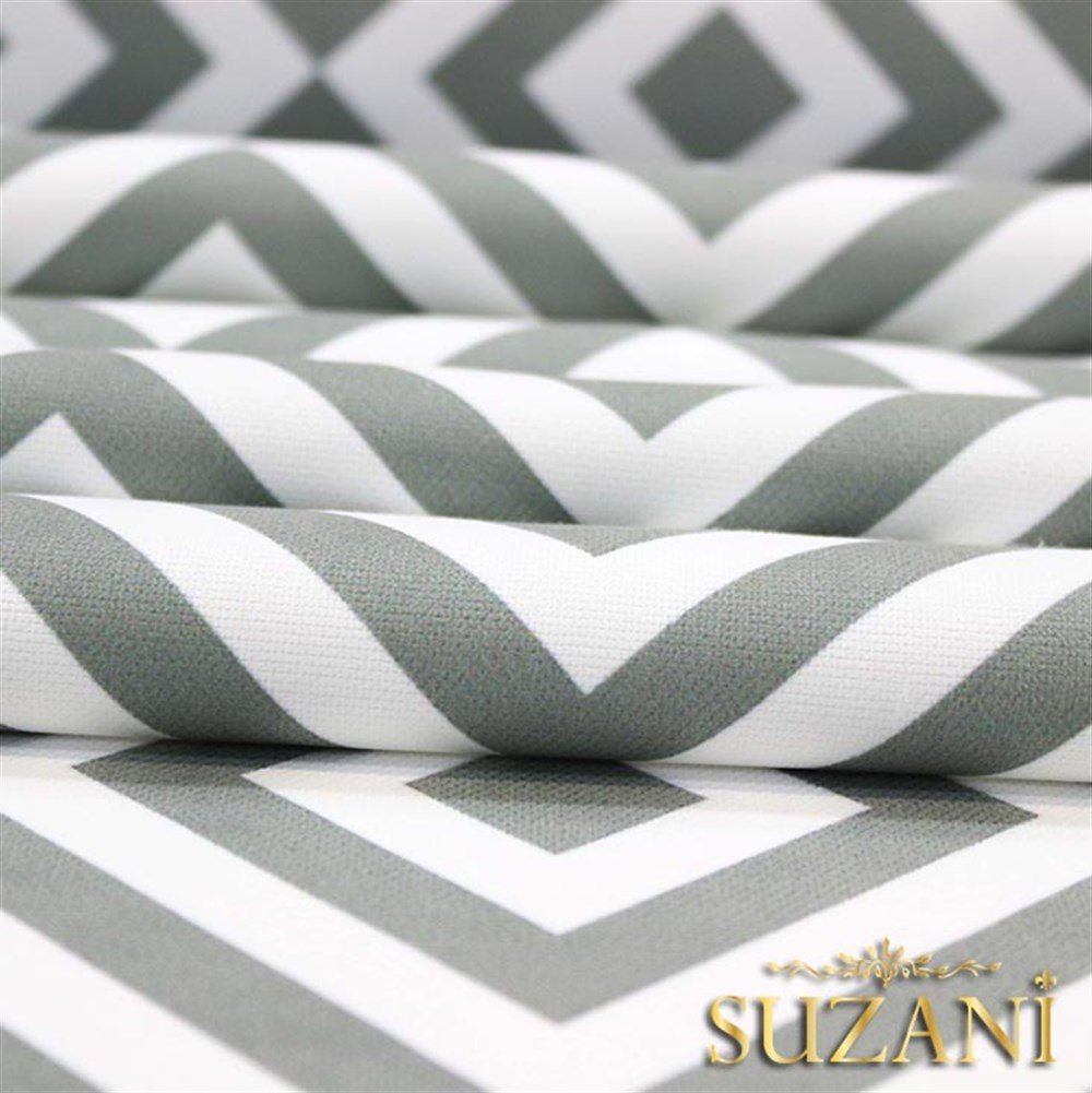 Gri İç içe Kareli Kumaş