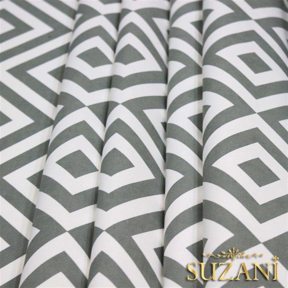 Gri İç içe Kareli Kumaş