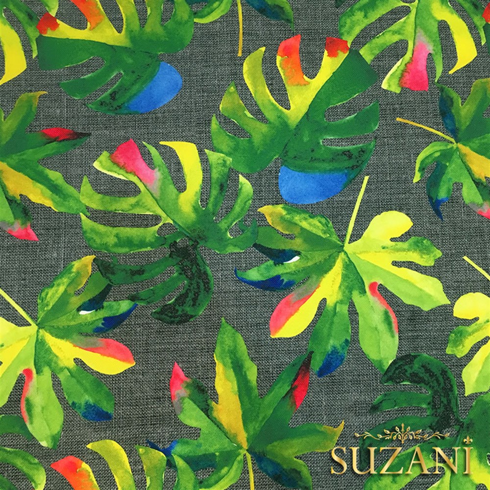 Gri Keten Deve Tabanı Desenli Kumaş