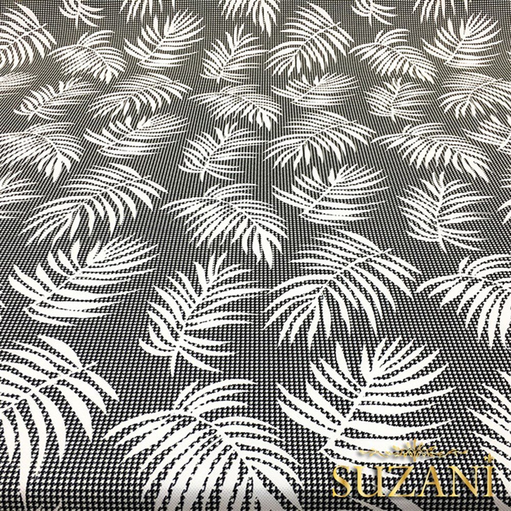 Gri Yapraklı Kumaş