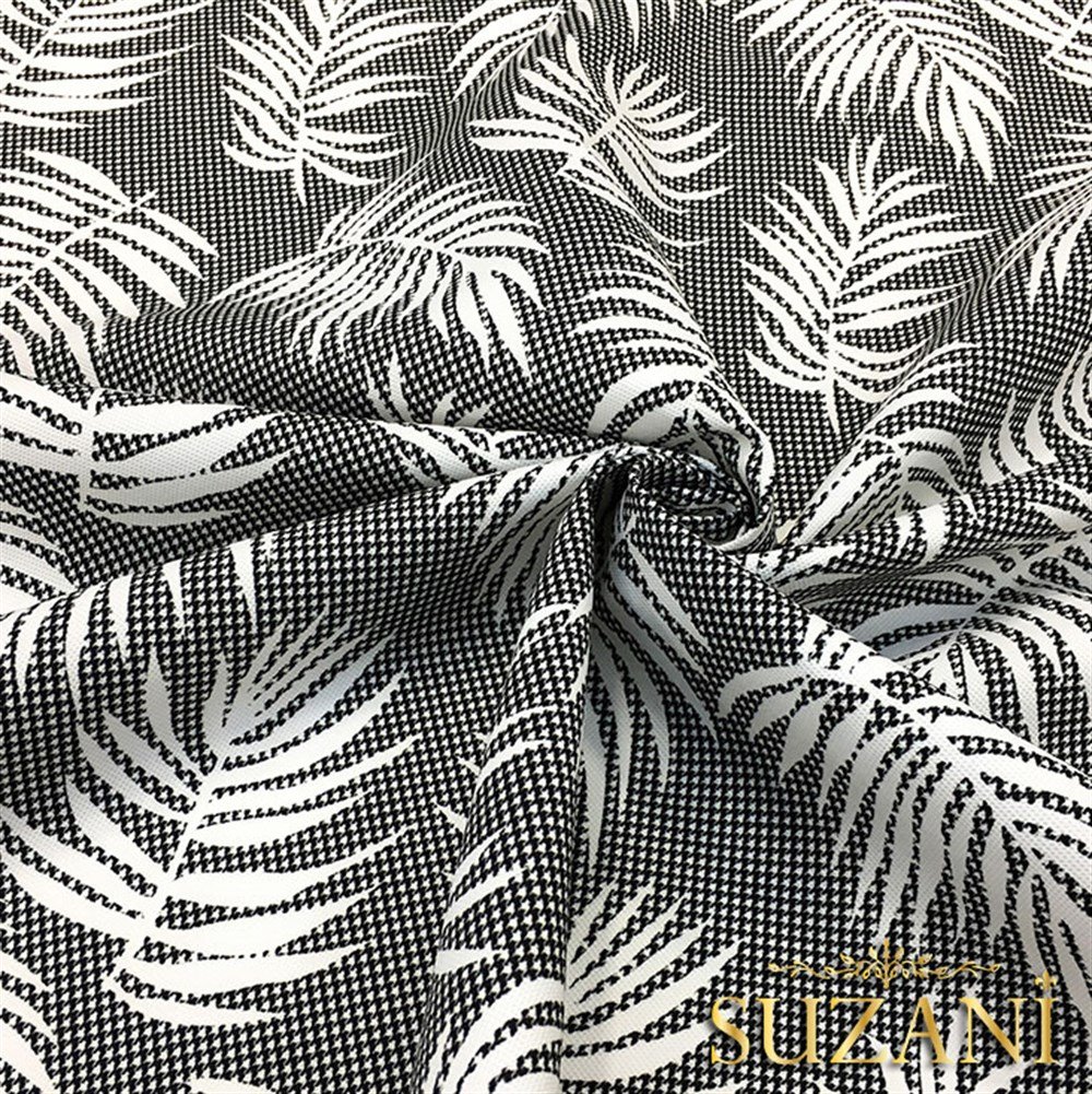 Gri Yapraklı Kumaş