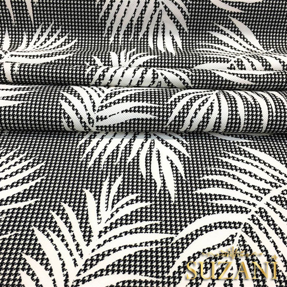 Gri Yapraklı Kumaş