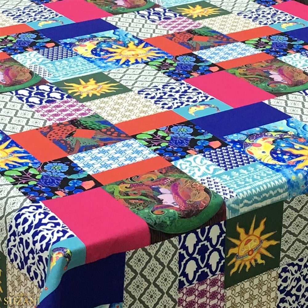 Güneşli Patchwork Masa Örtüsü