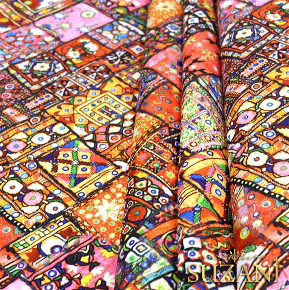 Hint Kilimi Desenli Kumaş