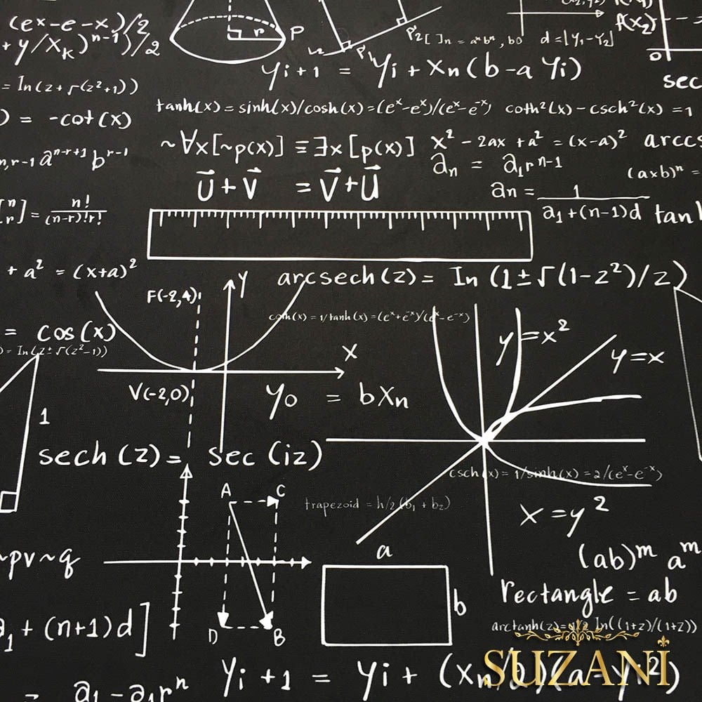 Karatahta Desenli Kumaş