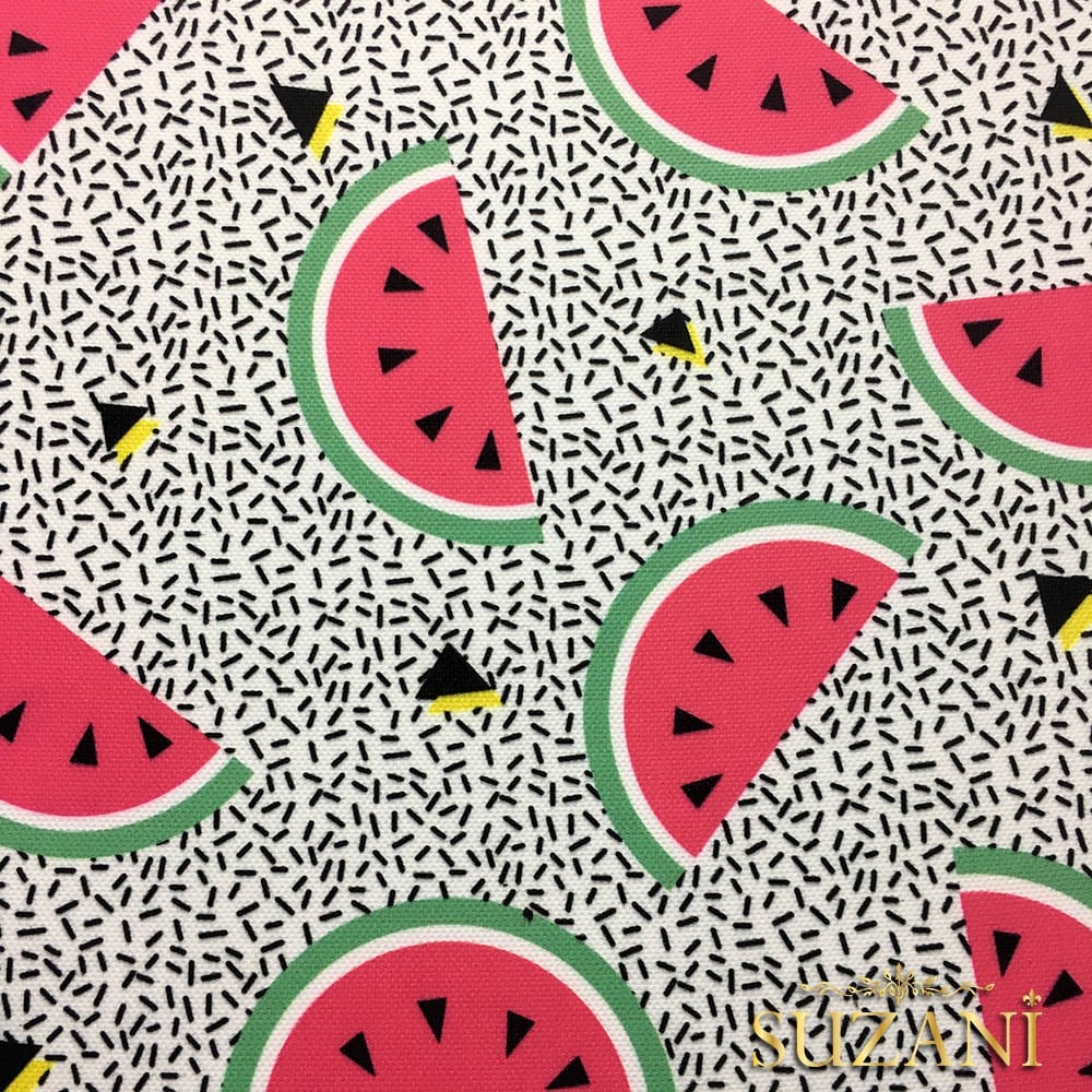 Karpuz Üçgen Desenli Kumaş